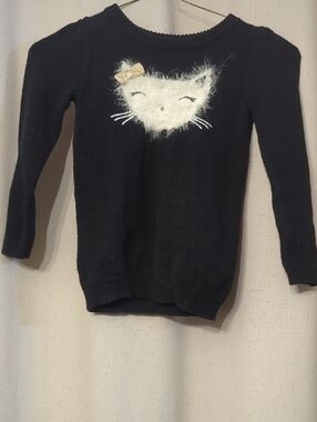 Gymboree Black Kids Sweater with Subtle Multicolor Knit
